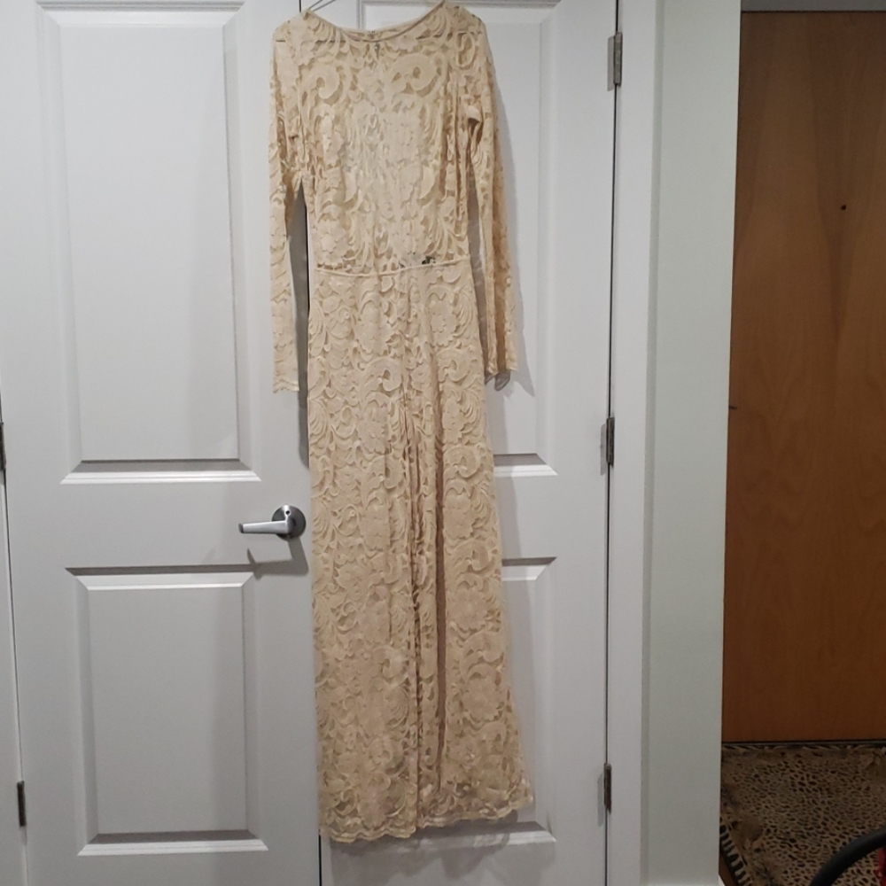 Cream lace jumper